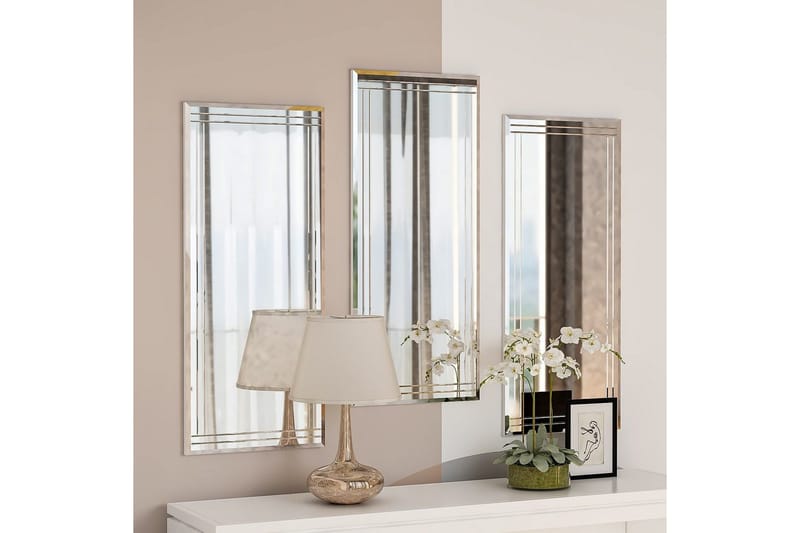 Dekorativt Spegelset (3 Delar) Heba Buhem Transparent - Ivory - Inredning & dekor - Speglar - Väggspegel