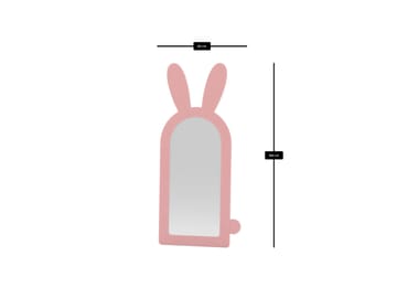Devik Golvspegel 180 cm - Rosa - Inredning & dekor - Speglar - Helkroppsspegel