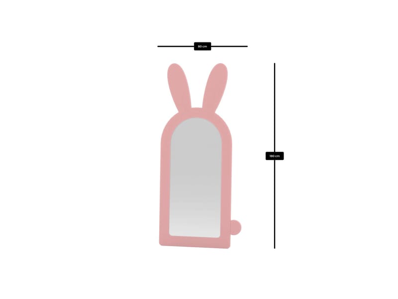 Devik Golvspegel 180 cm - Rosa - Inredning & dekor - Speglar - Helkroppsspegel