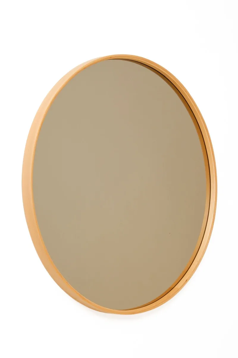 Dravik Dekorativ spegel 40x40x4 cm - vit ram med ekdetaljer - Inredning & dekor - Speglar - Väggspegel