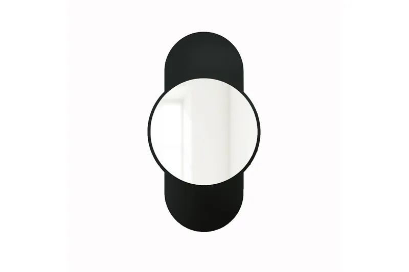 Ewelina Vägghängd Spegel Rund 60 cm - Svart - Inredning & dekor - Speglar - Väggspegel