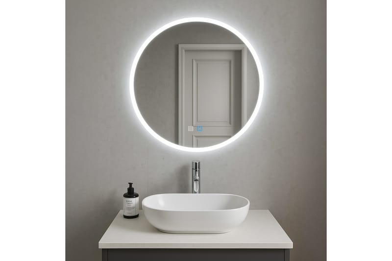 Galdwyn Badrumsspegel 120 cm Rund - Transparent - Inredning & dekor - Speglar - Badrumsspegel