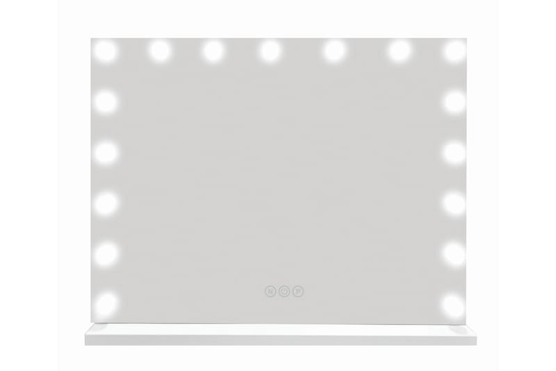 Glow Stor sminkspegel 70 cm med belysning lampor - Hollywood spegel med USB-charging - Vit - Inredning & dekor - Speglar - Sminkspegel