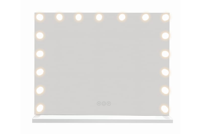 Glow Stor sminkspegel 70 cm med belysning lampor - Hollywood spegel med USB-charging - Vit - Inredning & dekor - Speglar - Sminkspegel