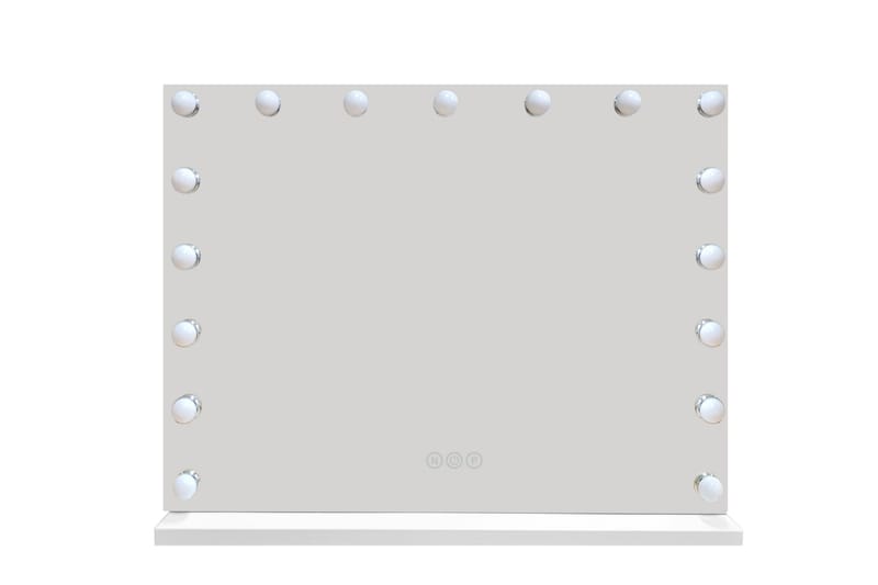 Glow Stor sminkspegel 70 cm med belysning lampor - Hollywood spegel med USB-charging - Vit - Inredning & dekor - Speglar - Sminkspegel