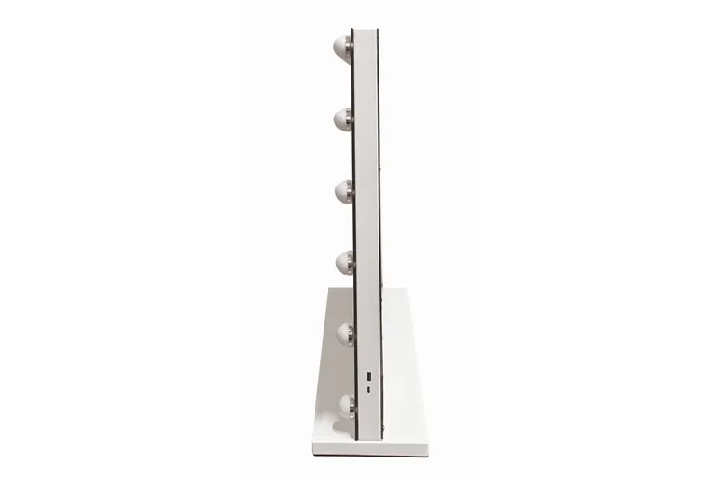 Glow Stor sminkspegel 80 cm med belysning lampor - Hollywood spegel med USB-charging - Vit - Inredning & dekor - Speglar - Sminkspegel