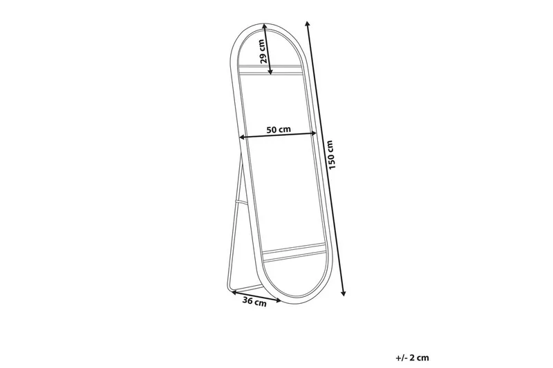 Golvspegel Barges - Inredning & dekor - Speglar - Helkroppsspegel