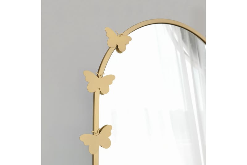 CHASEMAN Spegel Fjärilar Mitten Guld - Helkroppsspegel - Golvspegel