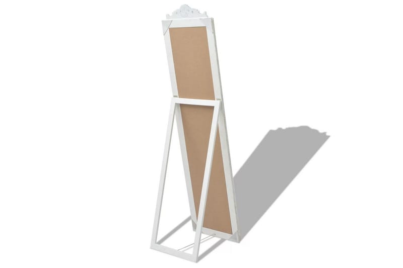 Fristående spegel barockstil 160x40 cm vit - Vit - Inredning & dekor - Speglar - Golvspegel