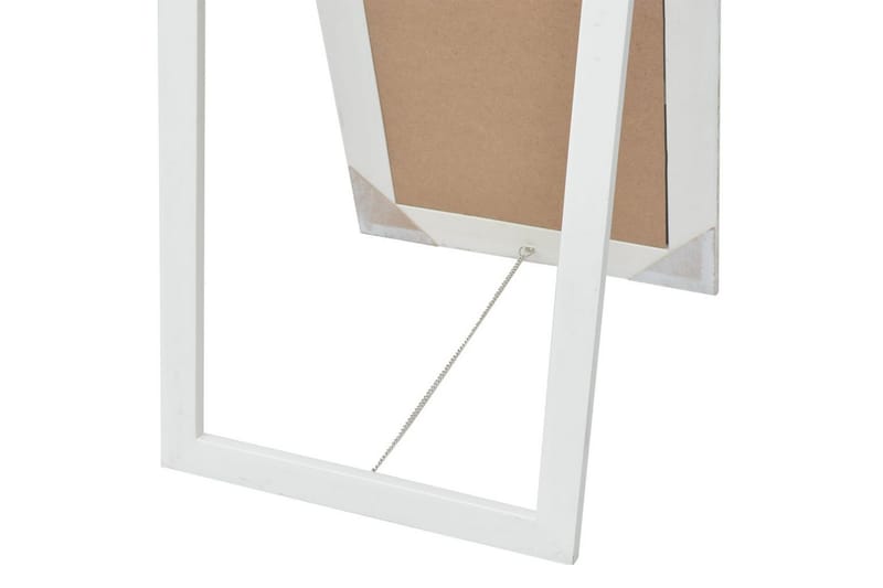 Fristående spegel barockstil 160x40 cm vit - Vit - Inredning & dekor - Speglar - Golvspegel