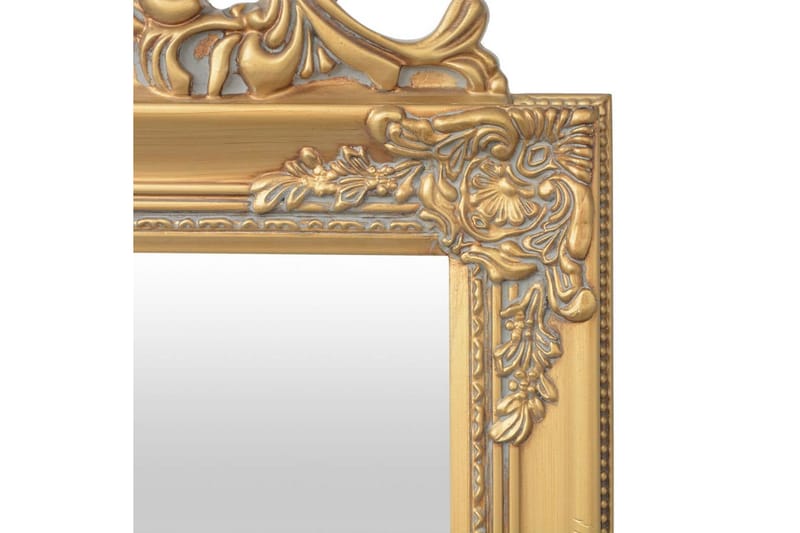 Fristående spegel i barockstil 160x40 cm guld - Guld - Helkroppsspegel - Golvspegel