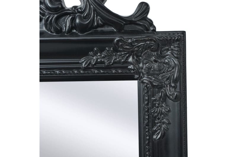 Fristående spegel i barockstil 160x40 cm svart - Svart - Inredning & dekor - Speglar - Golvspegel