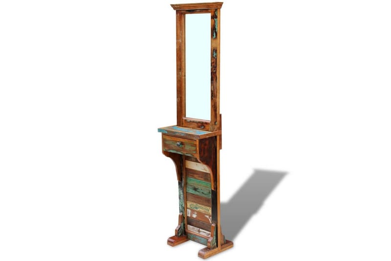 Hallspegel massivt återvunnet trä 47x23x180 cm - Flerfärgad - Inredning & dekor - Speglar - Golvspegel