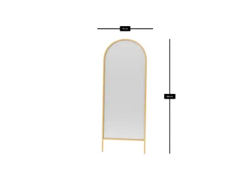 Halor Golvspegel 70x180 cm - Guld - Inredning & dekor - Speglar - Helkroppsspegel