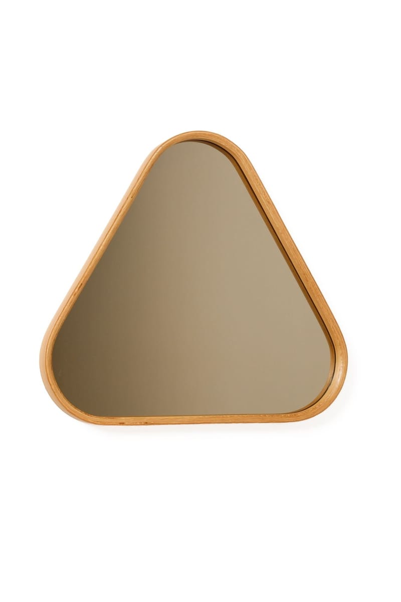 Invald Dekorativ spegel 45x45x4 cm - Ek - Inredning & dekor - Speglar - Väggspegel