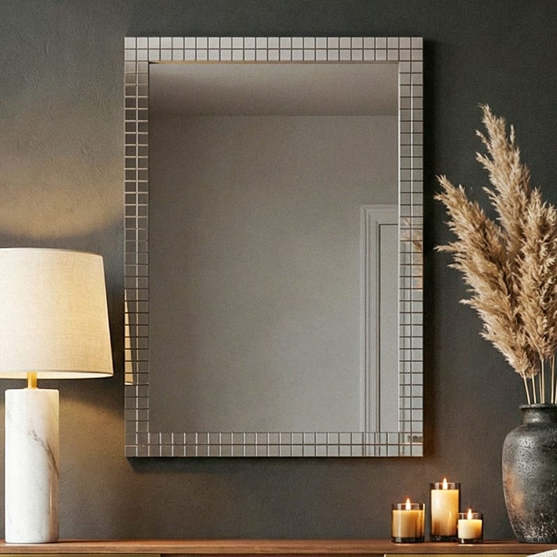 Junilo Väggspegel 60 cm - Silver och svart - Inredning & dekor - Speglar - Väggspegel