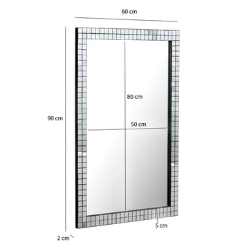 Junilo Väggspegel 60 cm - Silver och svart - Inredning & dekor - Speglar - Väggspegel