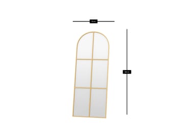 Kavor Golvspegel 70x180 cm - Guld - Inredning & dekor - Speglar - Helkroppsspegel