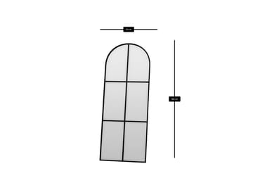 Kavor Golvspegel 70x180 cm - Svart - Inredning & dekor - Speglar - Helkroppsspegel