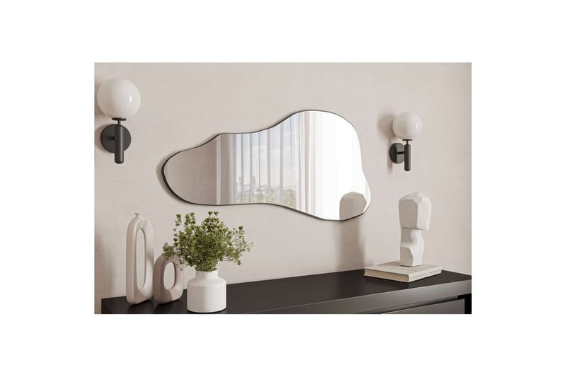 Kelon Vägghängd Spegel 60 cm - Svart - Inredning & dekor - Speglar - Väggspegel