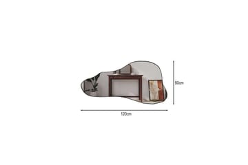 Kelon Vägghängd Spegel 60 cm - Svart - Inredning & dekor - Speglar - Väggspegel