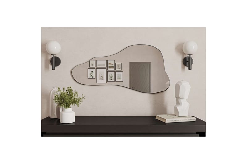 Kelon Vägghängd Spegel 60 cm - Svart - Inredning & dekor - Speglar - Väggspegel