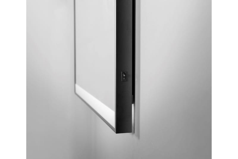 Knutby Badrumsspegel 80x60 cm LED-belysning - Svart - Inredning & dekor - Speglar - Badrumsspegel