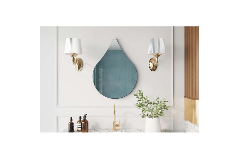 Koruco Badrumsspegel 50 cm - Svart - Inredning & dekor - Speglar - Badrumsspegel