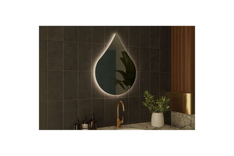 Koruco Badrumsspegel 50 cm - Vit - Inredning & dekor - Speglar - Badrumsspegel