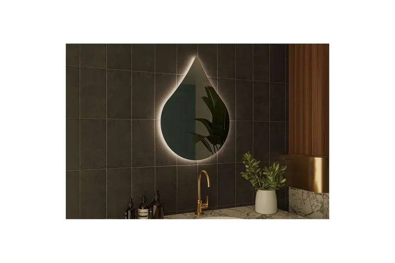 Koruco Badrumsspegel 50 cm - Vit - Inredning & dekor - Speglar - Badrumsspegel