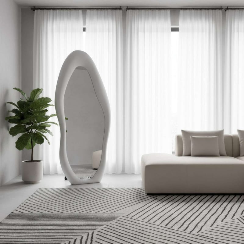 Kuro Golvspegel 70x165 cm - Krämvit - Inredning & dekor - Speglar - Helkroppsspegel