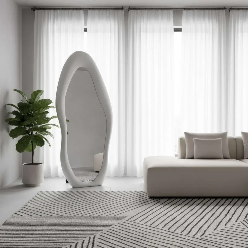 Kuro Golvspegel 70x165 cm - Krämvit - Inredning & dekor - Speglar - Helkroppsspegel