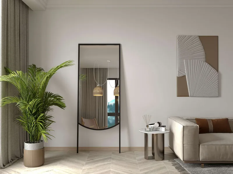 Linor Golvspegel 70x180 cm - Svart - Inredning & dekor - Speglar - Helkroppsspegel