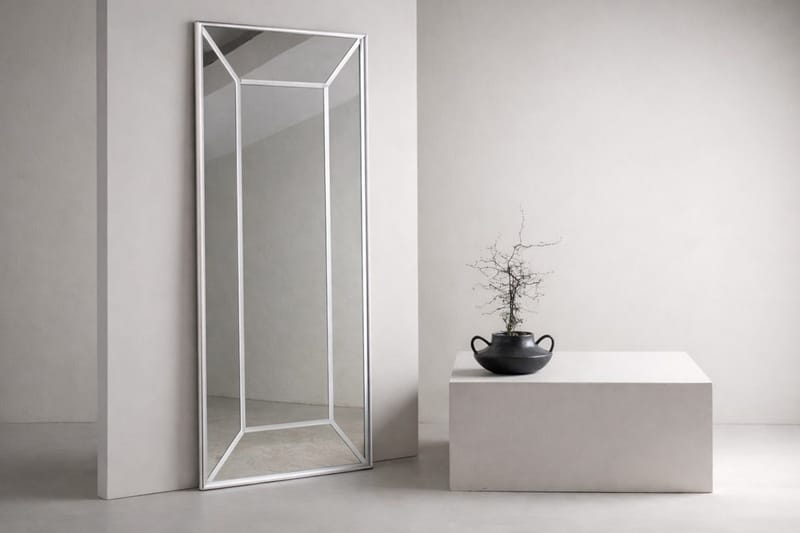 Lojf Stor spegel 180 cm, vit