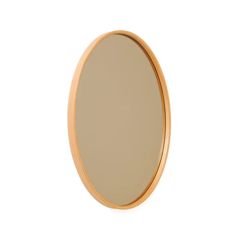 Lorys Vägghängd Spegel Oval 45 cm, Brun