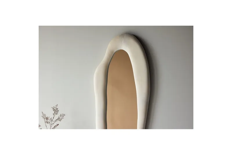 Louiseville Glaspanel - Beige - Inredning & dekor - Speglar - Väggspegel