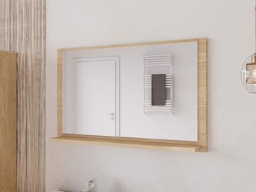 Merlinor Väggspegel 80 cm - ljusbrun - Inredning & dekor - Speglar - Badrumsspegel