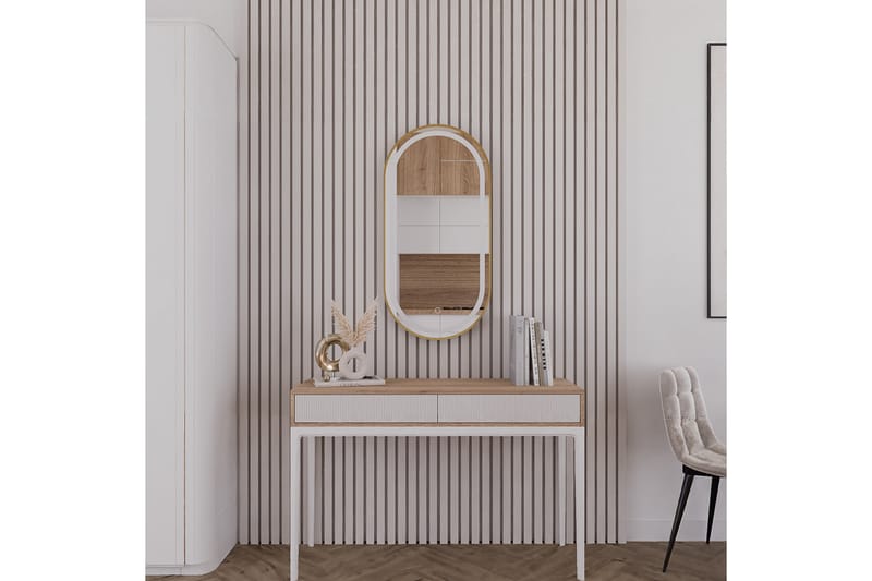Micedi Vägghängd Spegel Oval 50x100 cm Guld - Inredning & dekor - Speglar - Väggspegel
