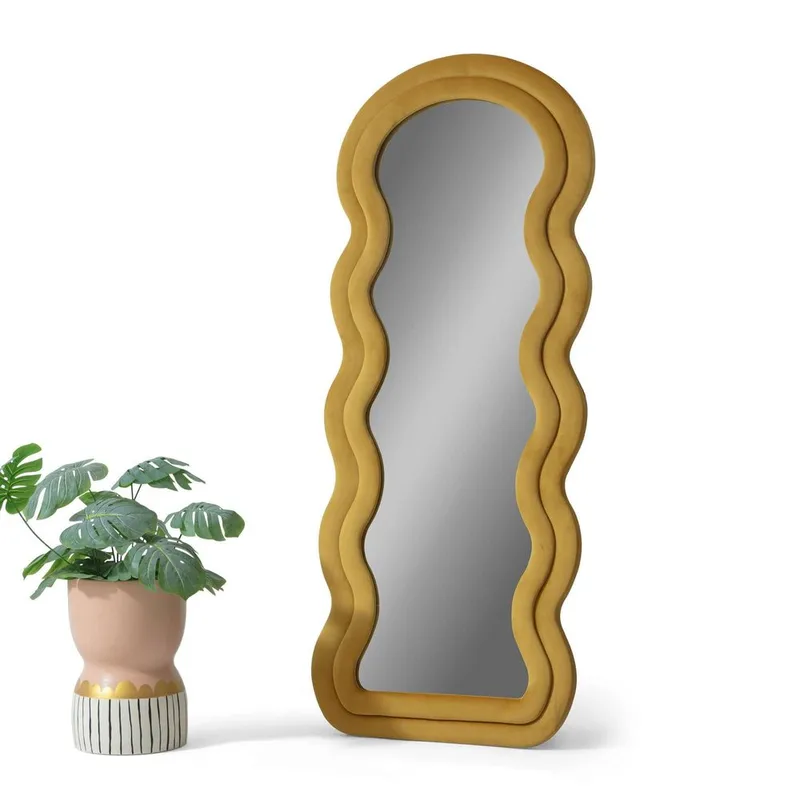 Mijara Golvspegel 65x170 cm - Gul - Inredning & dekor - Speglar - Helkroppsspegel