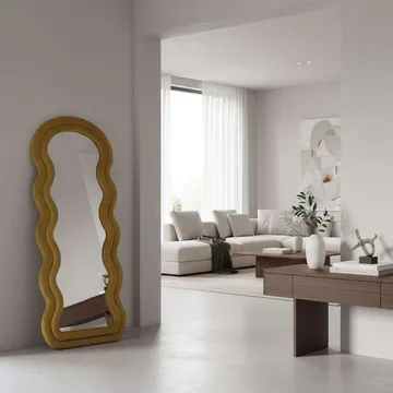 Mijara Golvspegel 65x170 cm - Gul - Inredning & dekor - Speglar - Helkroppsspegel