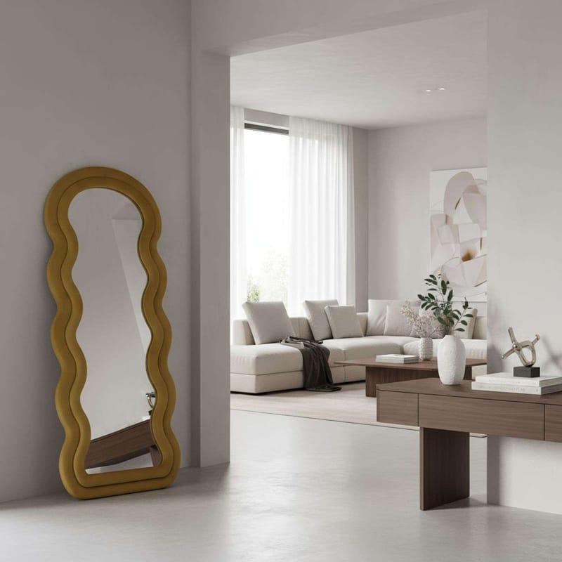 Mijara Golvspegel 65x170 cm - Gul - Inredning & dekor - Speglar - Helkroppsspegel