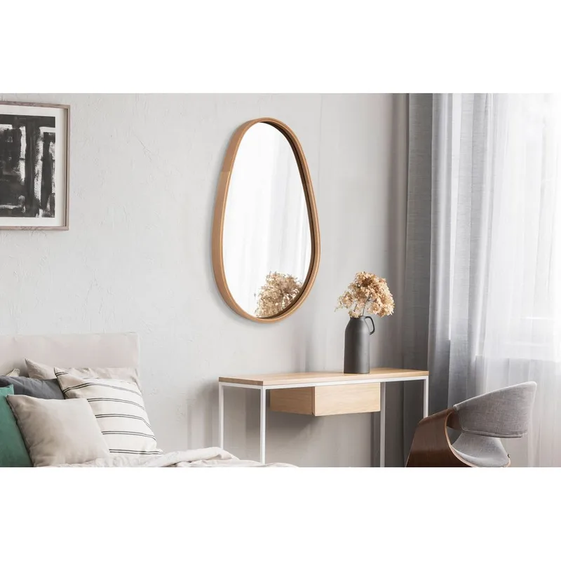 Mirrel Vägghängd Spegel 45 cm - Brun - Inredning & dekor - Speglar - Väggspegel