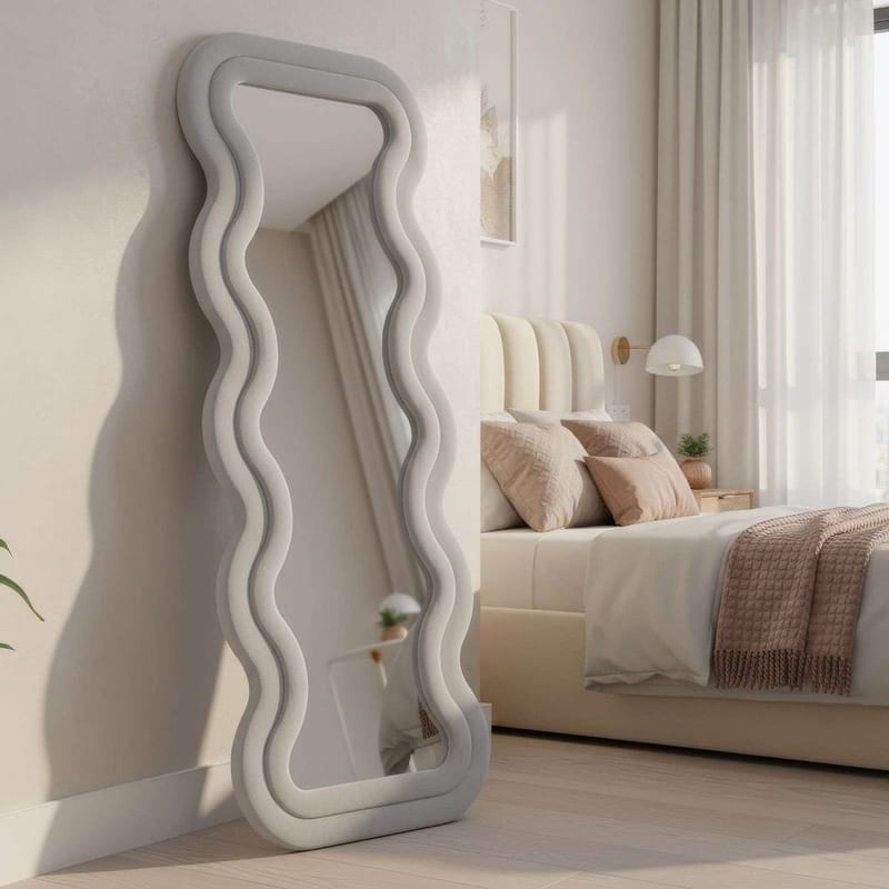 Muli Golvspegel 65x170 cm - Krämvit - Inredning & dekor - Speglar - Helkroppsspegel