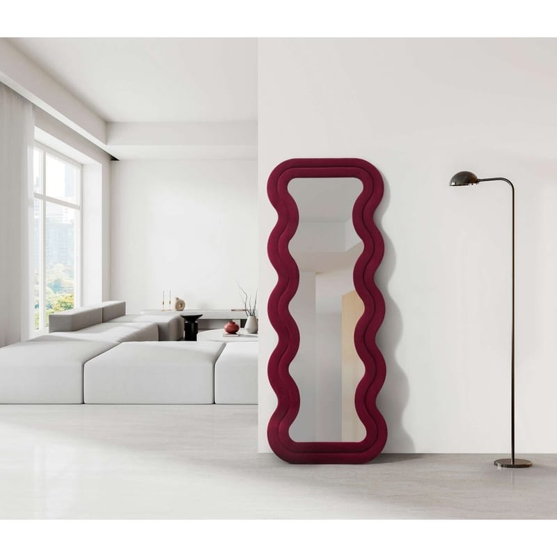 Muli Golvspegel 65x170 cm - Vinröd - Inredning & dekor - Speglar - Helkroppsspegel