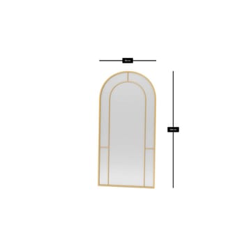 Navricon Golvspegel 90x180 cm - Guld - Inredning & dekor - Speglar - Helkroppsspegel