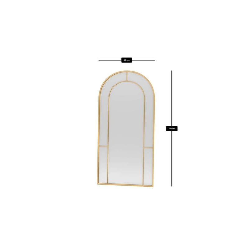 Navricon Golvspegel 90x180 cm - Guld - Inredning & dekor - Speglar - Helkroppsspegel