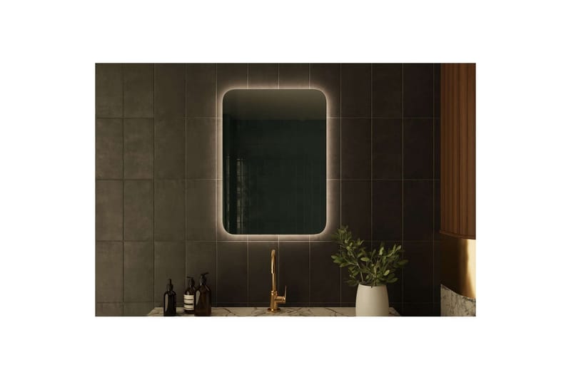 Neylen Badrumsspegel 50 cm Rektangulär - Vit - Inredning & dekor - Speglar - Badrumsspegel