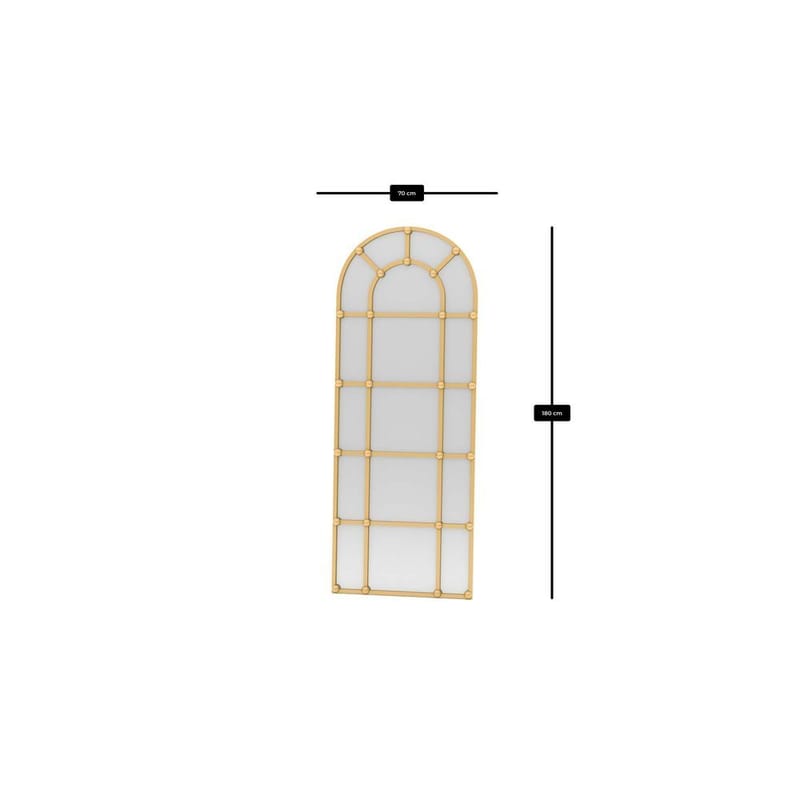 Omari Golvspegel 70x180 cm - Guld - Inredning & dekor - Speglar - Helkroppsspegel