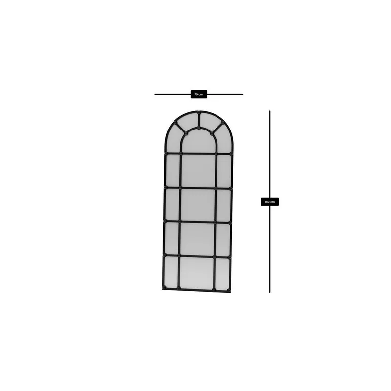 Omari Golvspegel 70x180 cm - Svart - Inredning & dekor - Speglar - Helkroppsspegel