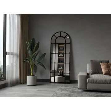 Omari Golvspegel 70x180 cm - Svart - Inredning & dekor - Speglar - Helkroppsspegel